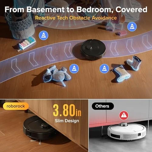 Reactive obstacle avoidance and 3.8-inch low-profile design