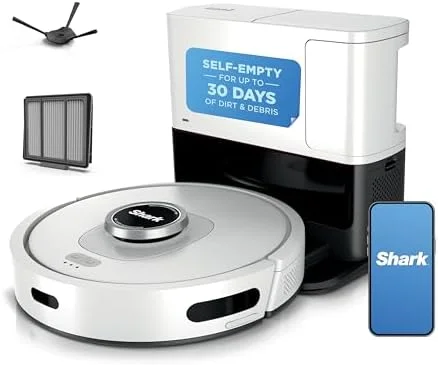 Shark AI Ultra robot, self-empty base and the SharkClean app